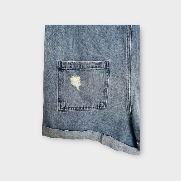 Denim Short Sleeve Romper - Picture 4 of 8